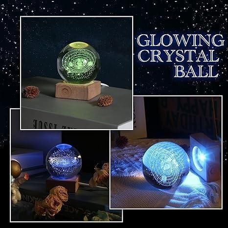 3D Crystal Lamp Ball – Galaxy Night Light